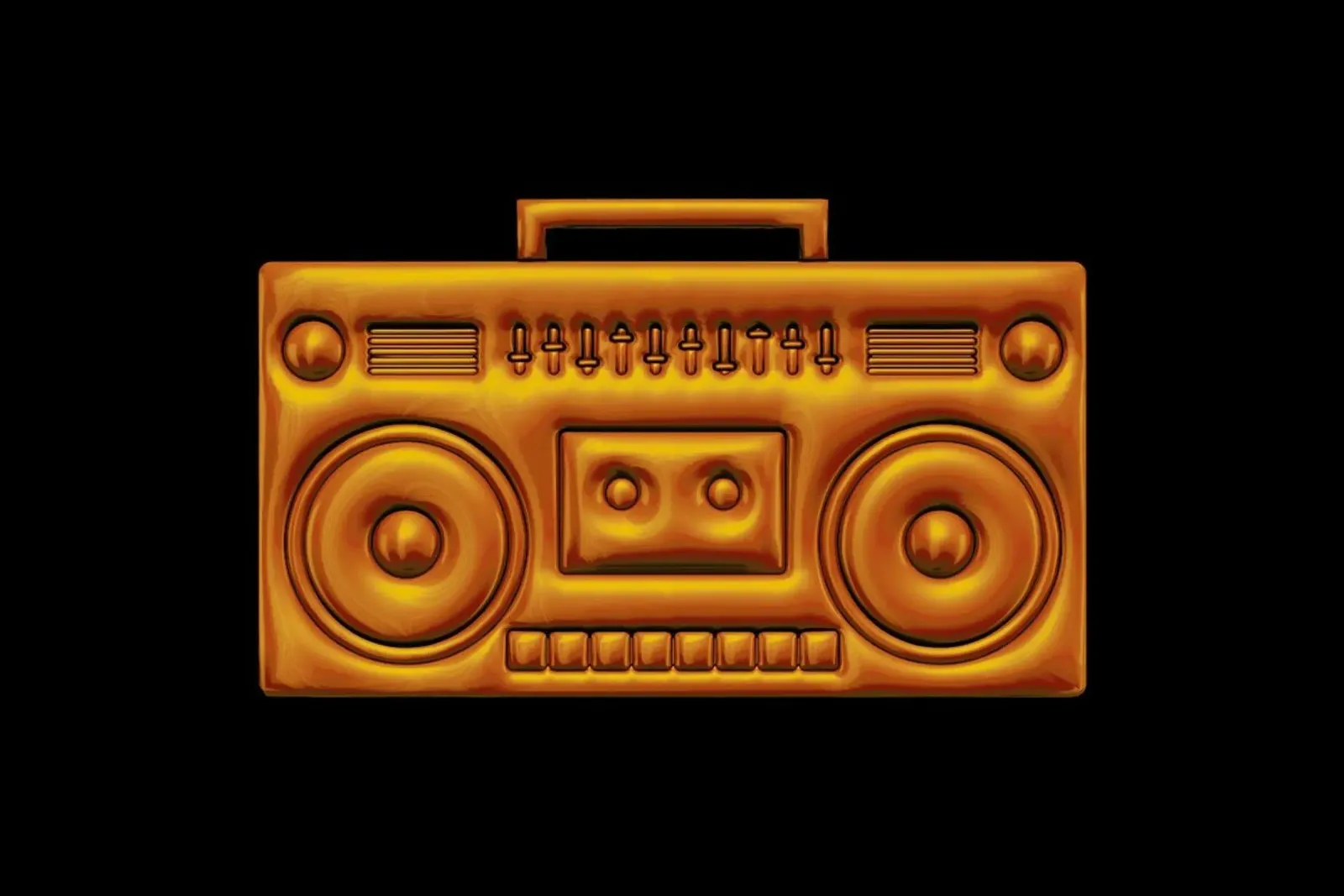 Boombox poster con telaio in alluminio da Octavian