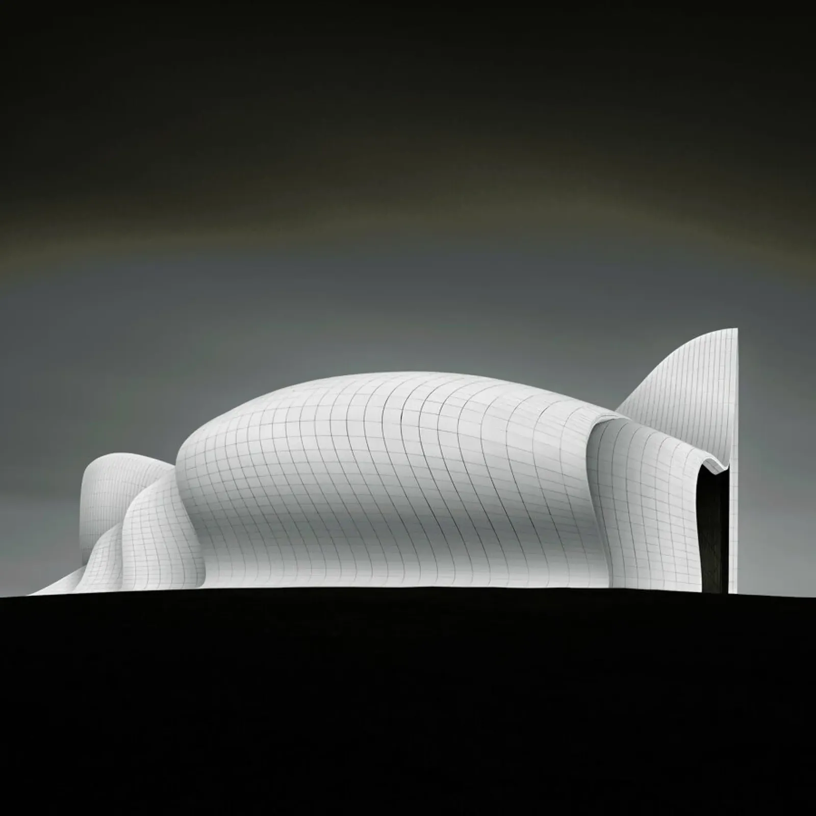 Baku -  Heydar Aliyev Center 2 pellicola backlit da Håggard Photography | Ronny Behnert