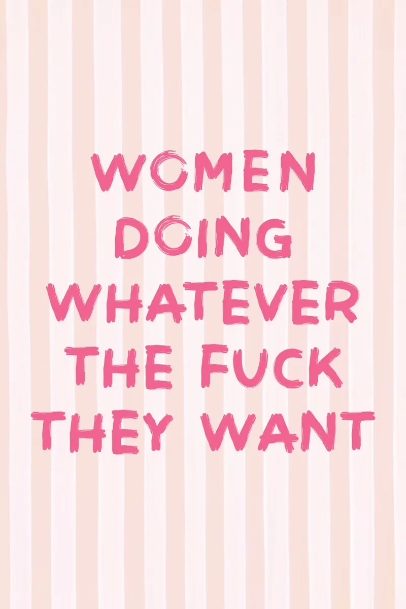 Le donne fanno quello che vogliono, rosa poster da Carinaprint
