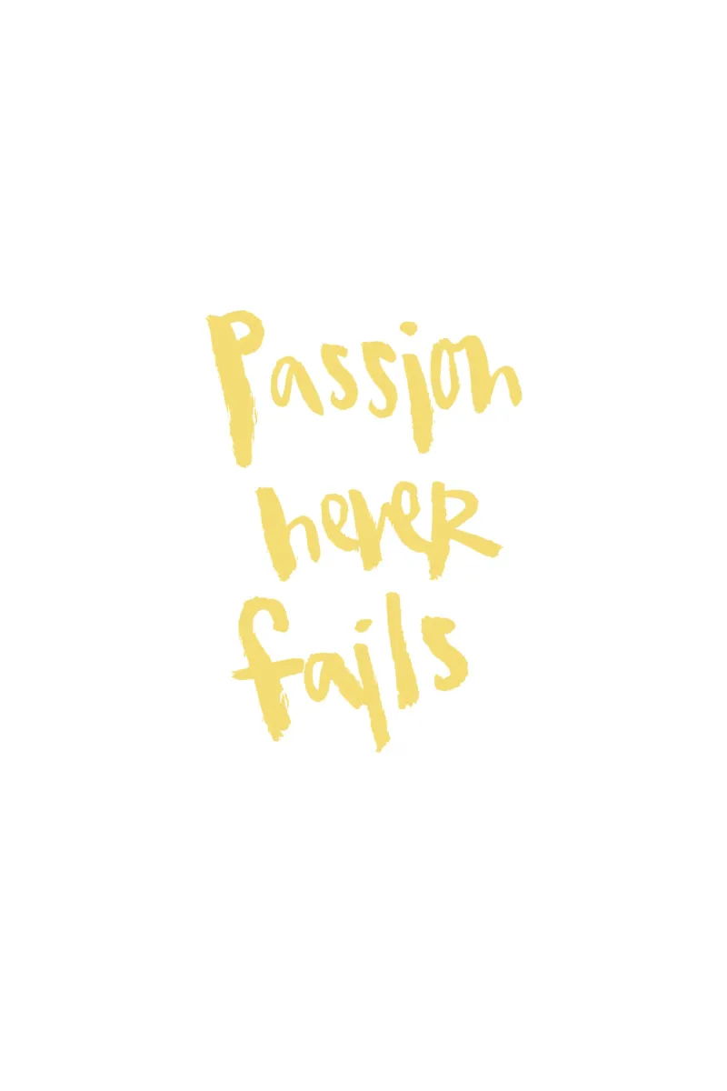 Passion Never Fails pellicola backlit da Brushmeetspaper