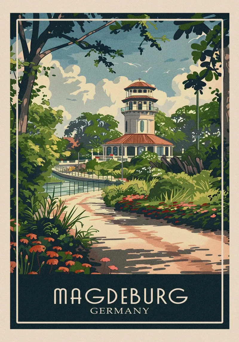 Magdeburg Germany poster da Travelstudio