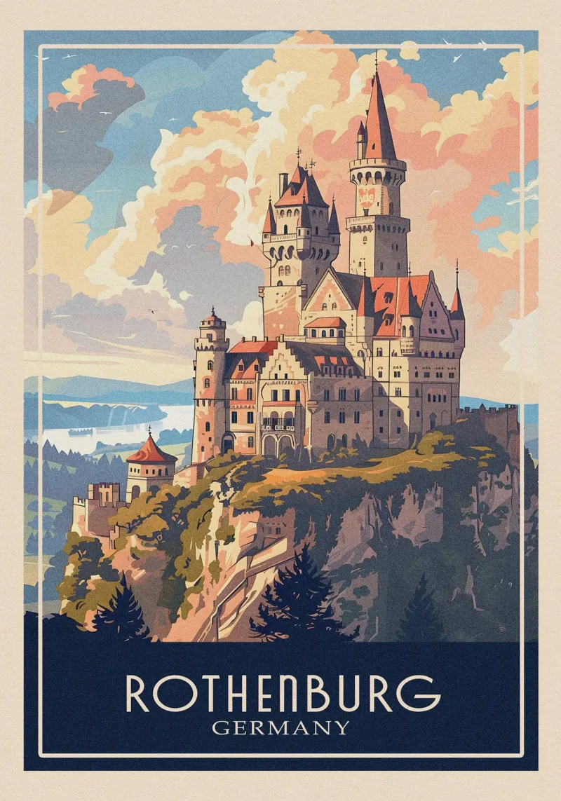 Rothenburg Germany Acryl-Glas von Travelstudio
