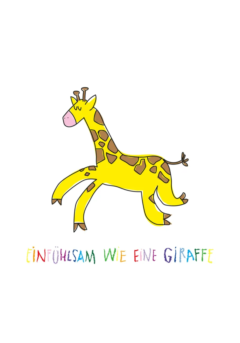 Einfühlsam wie eine Giraffe pellicola backlit da Brushmeetspaper