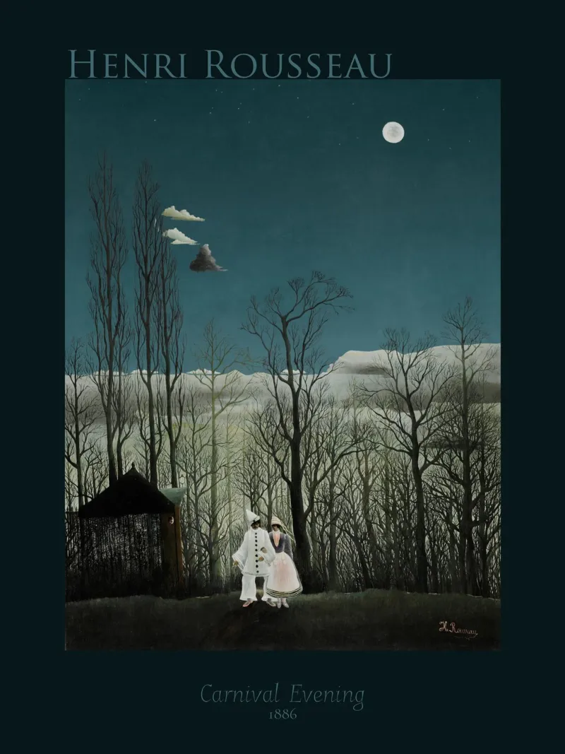 Rousseau "Carnival Evening" - arte in un design elegante pellicola backlit da Little Art Histories