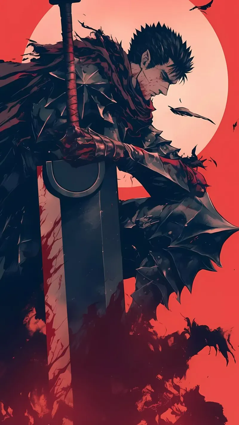 berserk carta da parati 3 poster con telaio in alluminio da mitaco