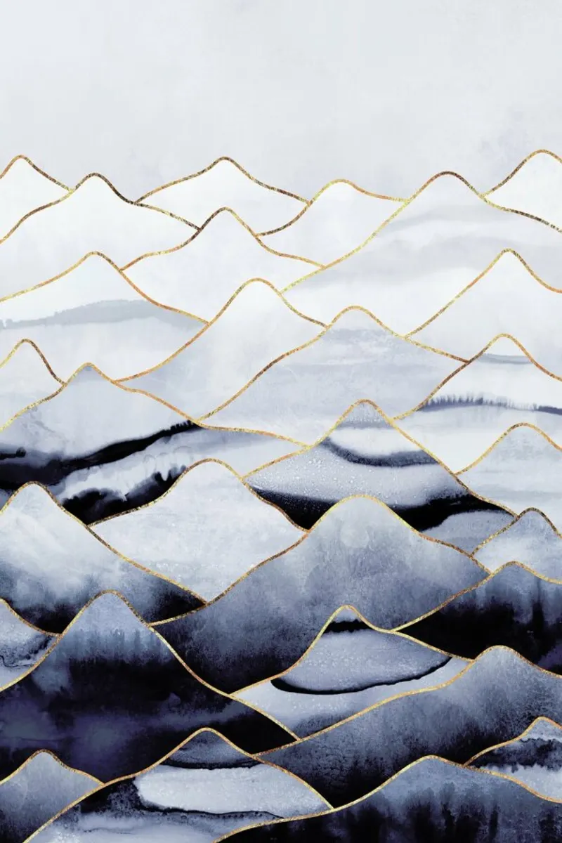 Mountains 1 carta hahnemühle da Elisabeth Fredriksson