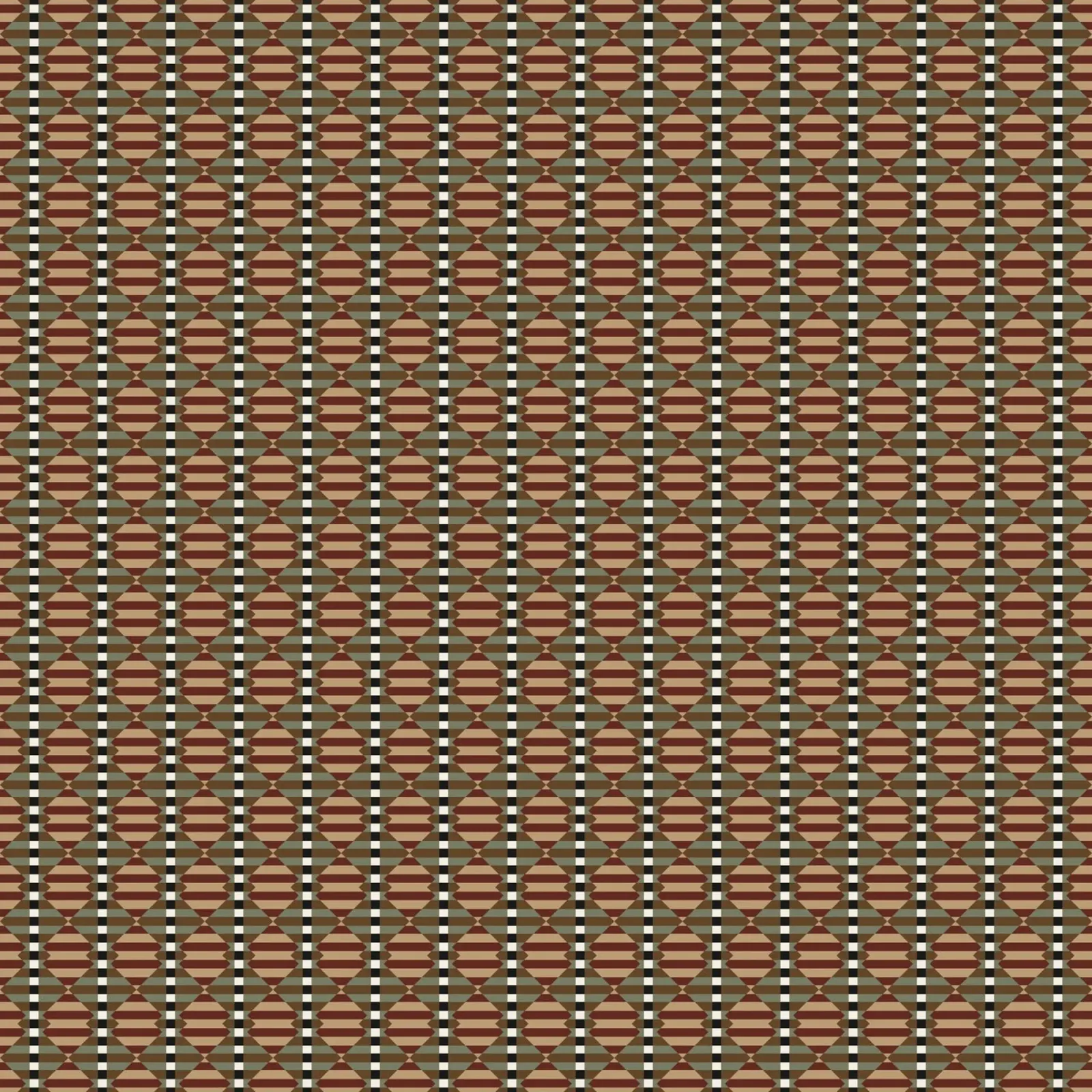Psychedelic seamless geometric pattern 2 canvas by Little Dean