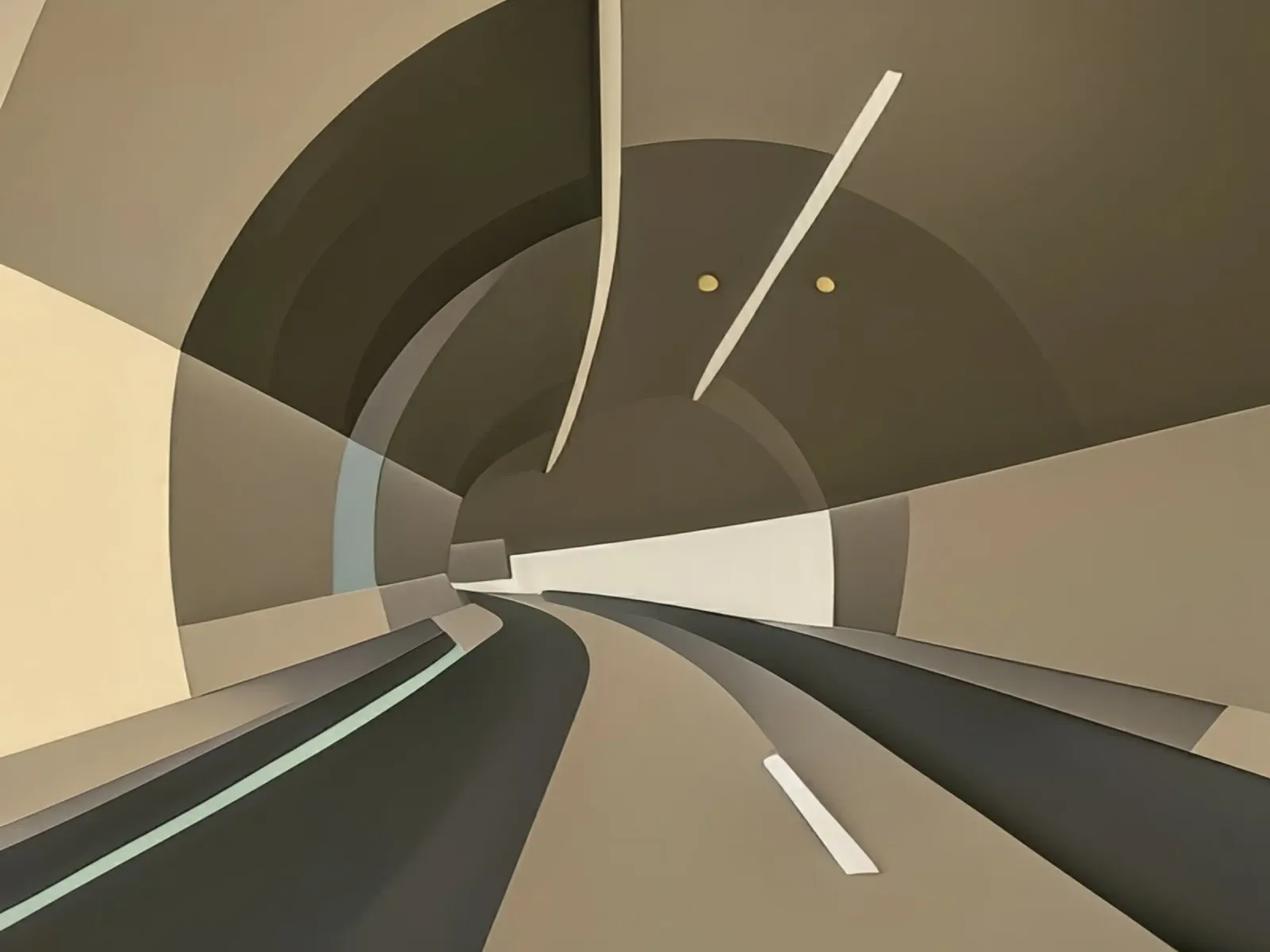 Nel tunnel_3 carta hahnemühle da Abstract Art by LK