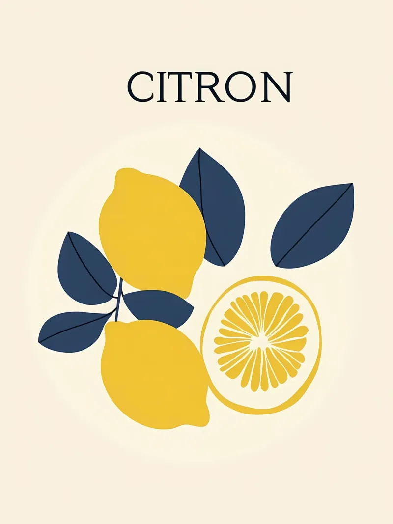 Lemons - Zitrone Hahnemühle von IamHomeStudio