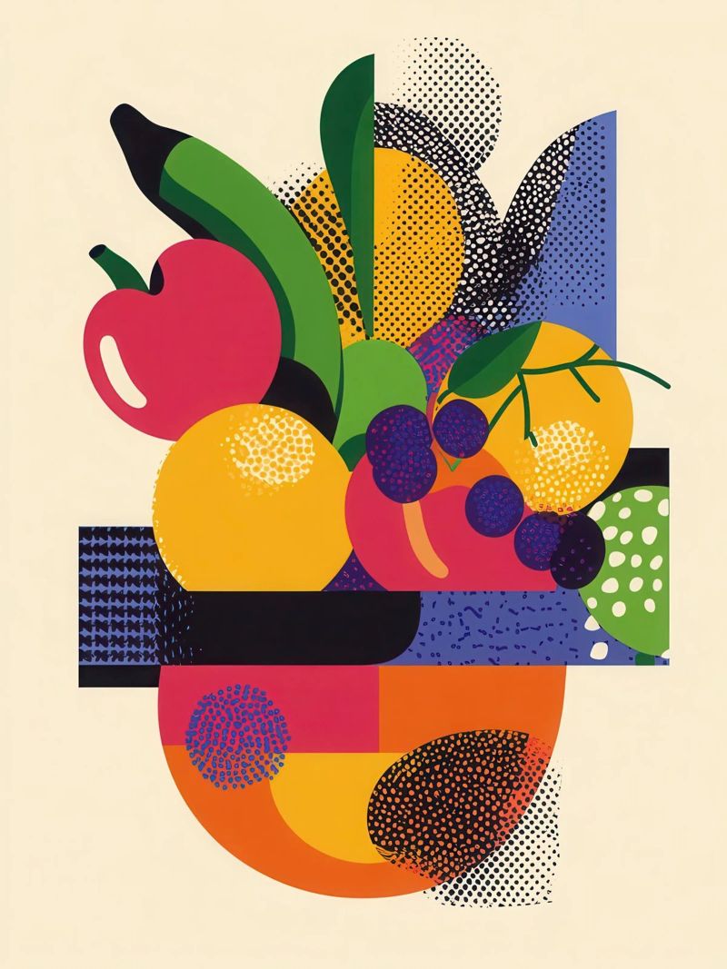 Esplosione di frutta - Un bouquet di colori pellicola backlit da Pop and Fruits - Affiches & posters