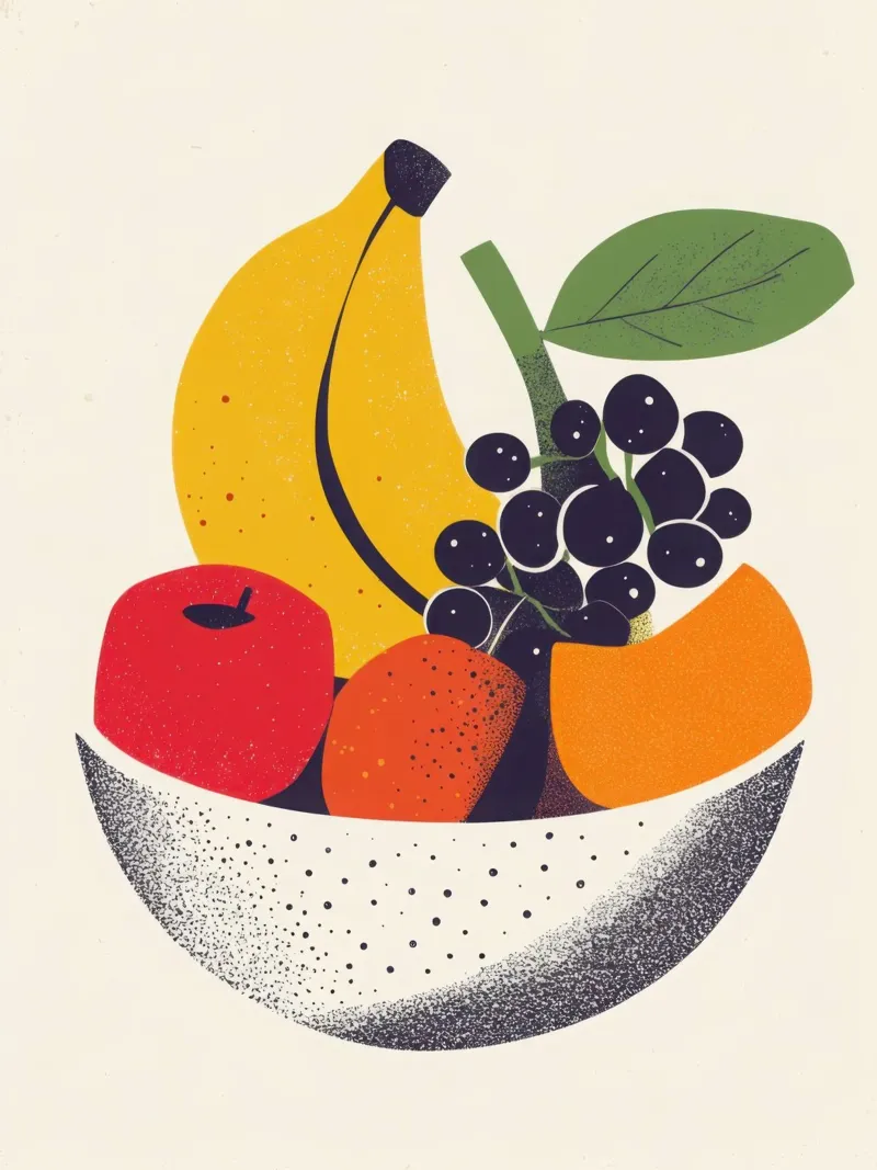 Fruits en Douceur - Una natura morta moderna pellicola backlit da Pop and Fruits - Affiches & posters