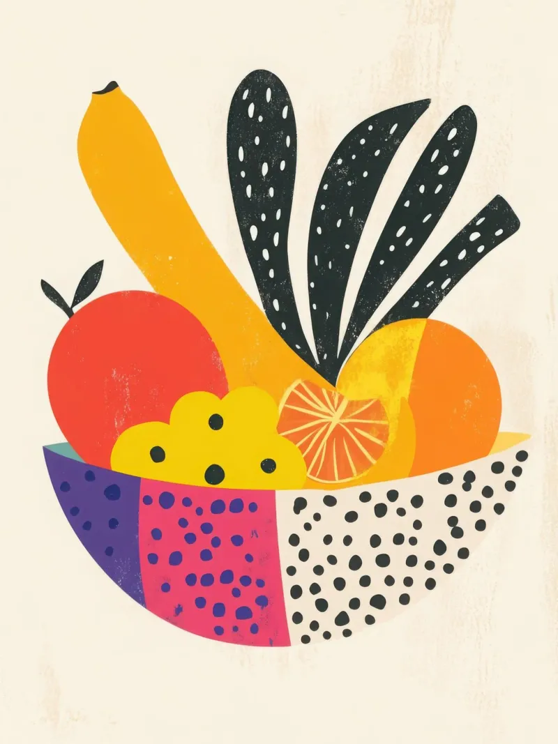 Esplosione tropicale - Un'ode alla vitalità pellicola backlit da Pop and Fruits - Affiches & posters