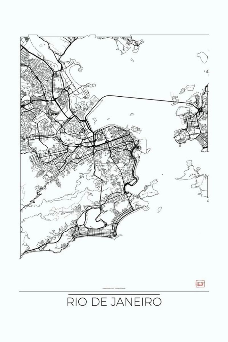 Rio de Janeiro Minimal poster de Hubert Roguski