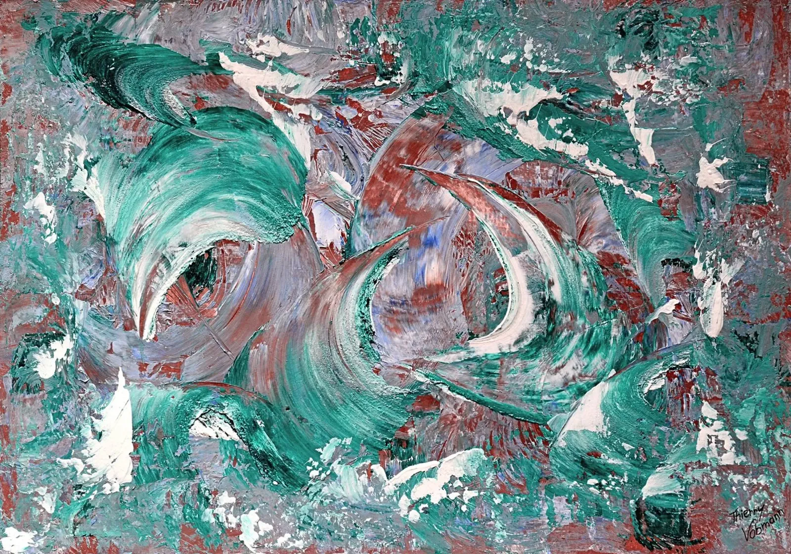 AQUATIC SHOW pellicola backlit da Thierry Vobmann Abstract painting