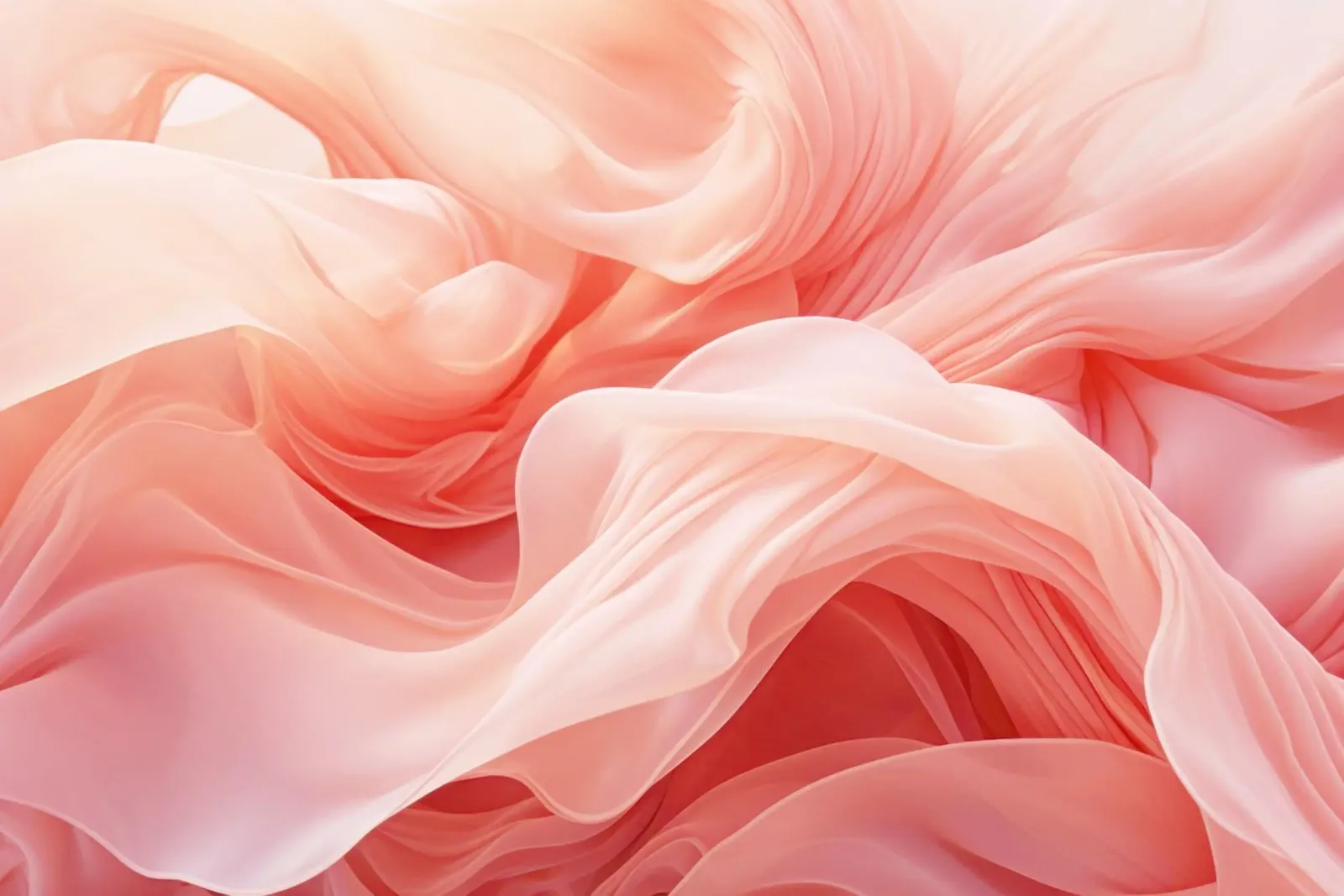 Ethereal Soft Peach Fluid Dreams Hahnemühle von Modern Muse