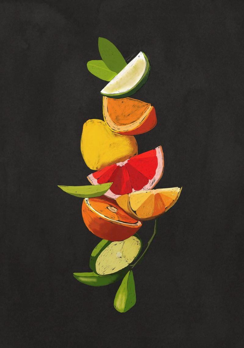 Frutta 7 scala poster da LeaDArt