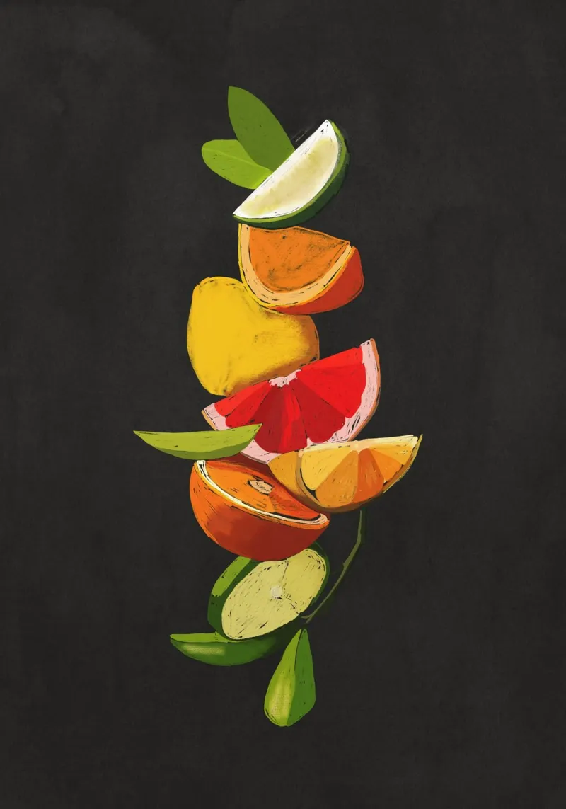 Waage Fruit 7 Backlit Folie von LeaDArt