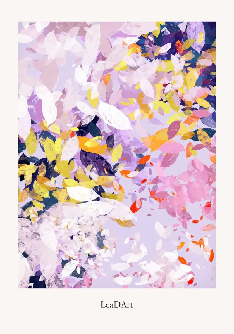 The Dance of Nature 3 poster with wooden frame by LeaDArt