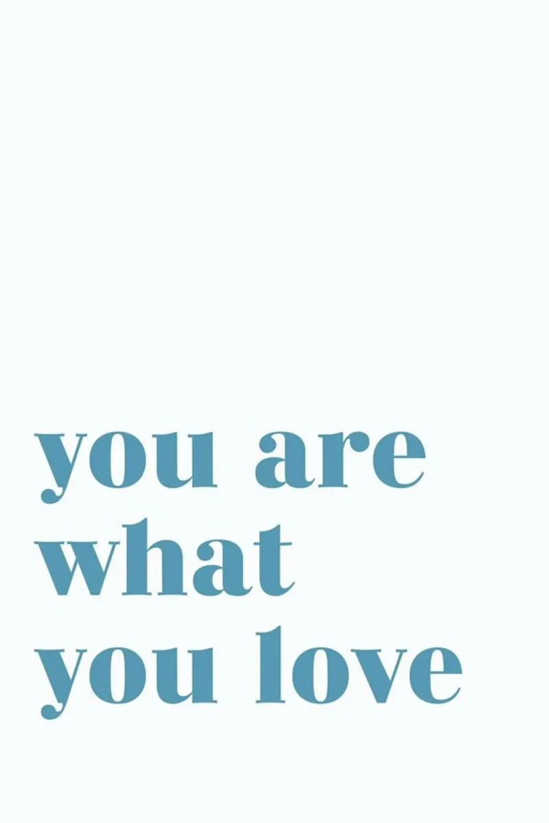 You Are What You Love carta hahnemühle da Studio One