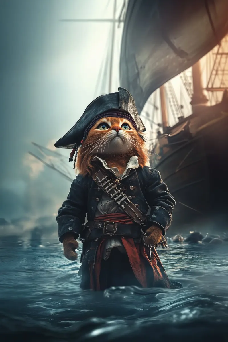 He is a pirate No. 03 alluminio dibond da lazydaypaper