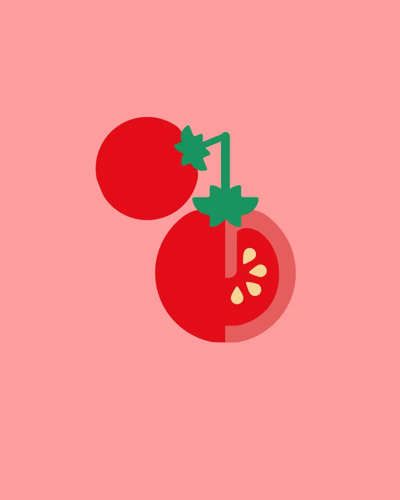 Tomaten poster con telaio in plastica da DARIA IVANOVNA