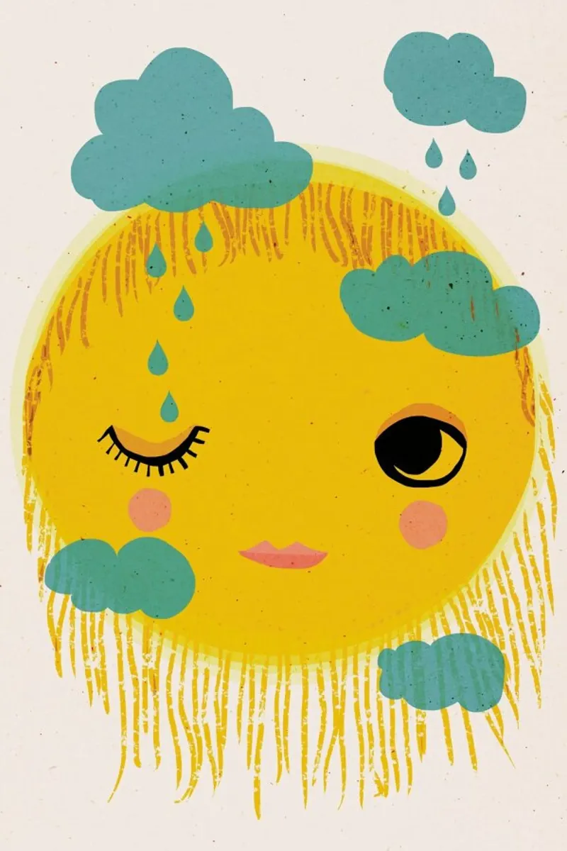 Sun And Rain alluminio dibond da treechild