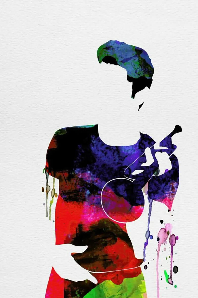 Chet Baker pellicola backlit da Naxart