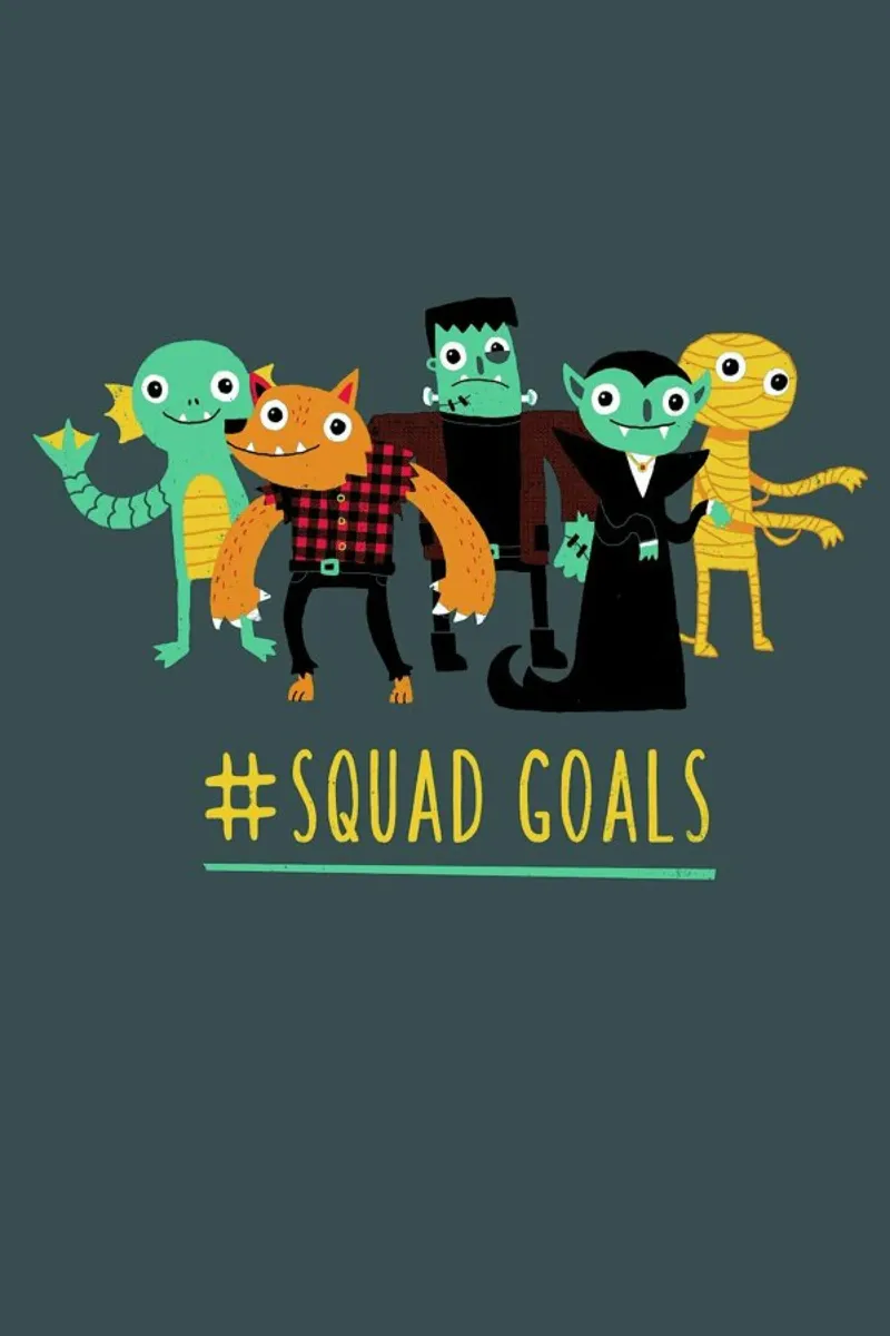 Squad Goals poster con telaio in plastica da DinoMike