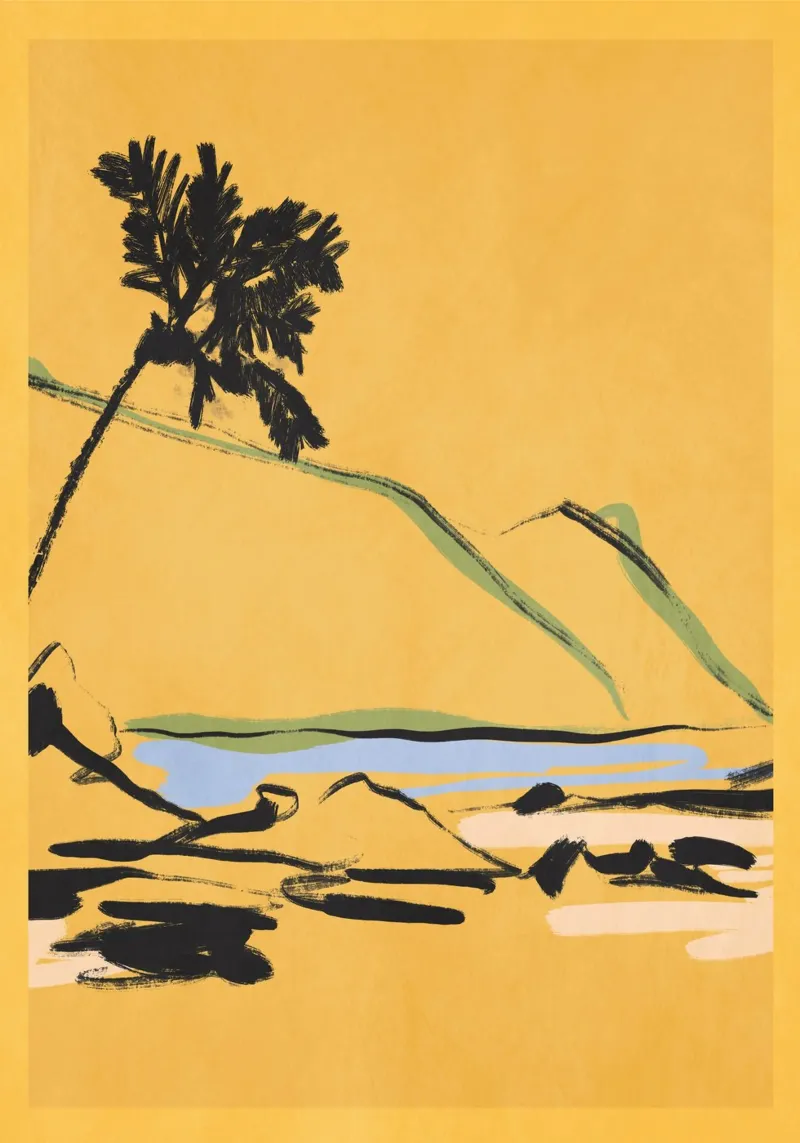 Landschapsschets 6 canvas van LeaDArt