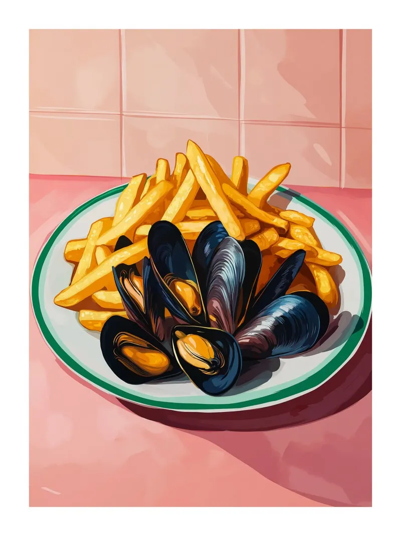 Cozze e patatine plexiglass da Spice & Style