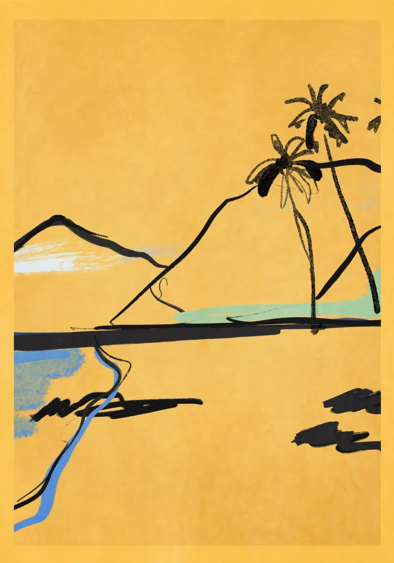Croquis de paysage 7 poster de LeaDArt