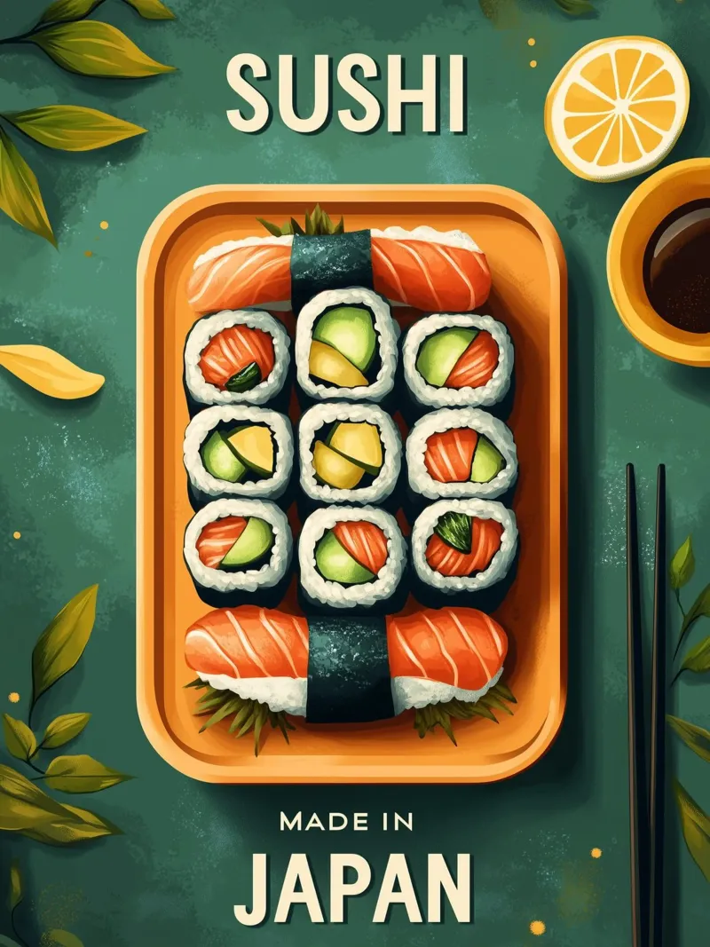 Piatto di sushi plexiglass da Spice & Style