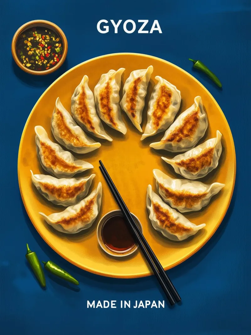 Gyoza in giapponese carta hahnemühle da Spice & Style