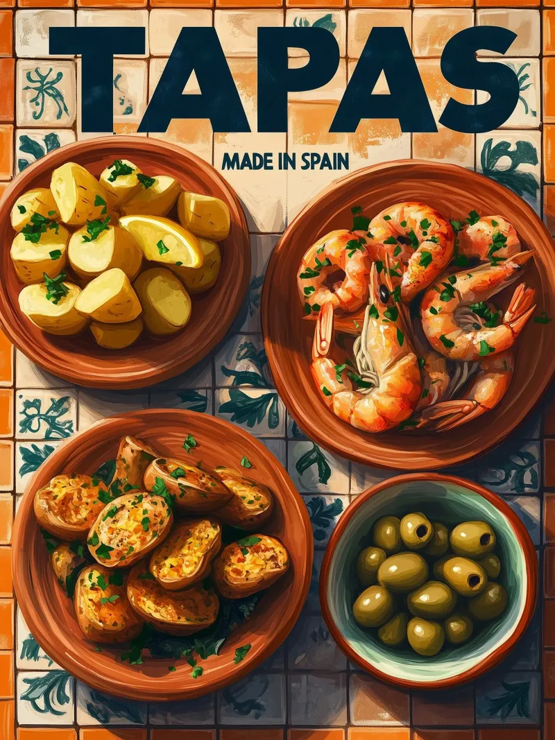 Spanische Tapas Acryl-Glas von Spice & Style