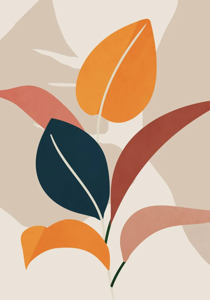 Minimal Abstract Nature 3 canvas by LeaDArt