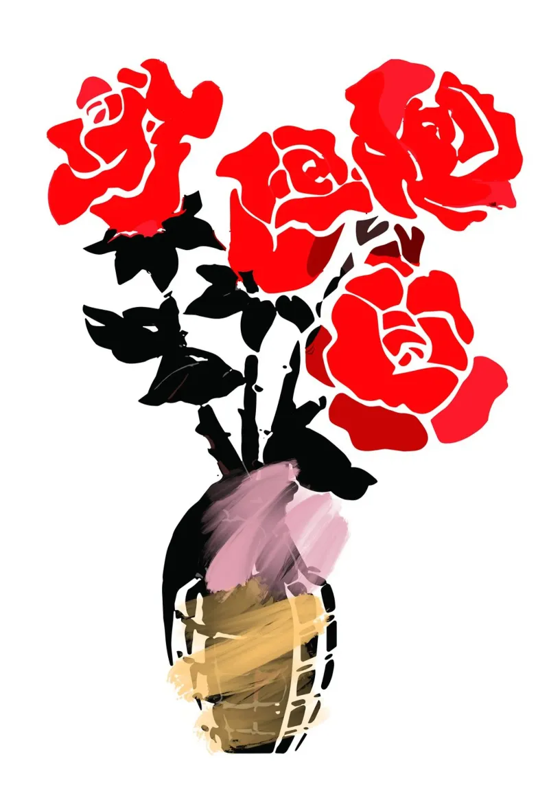red roses pellicola backlit da ramosashop