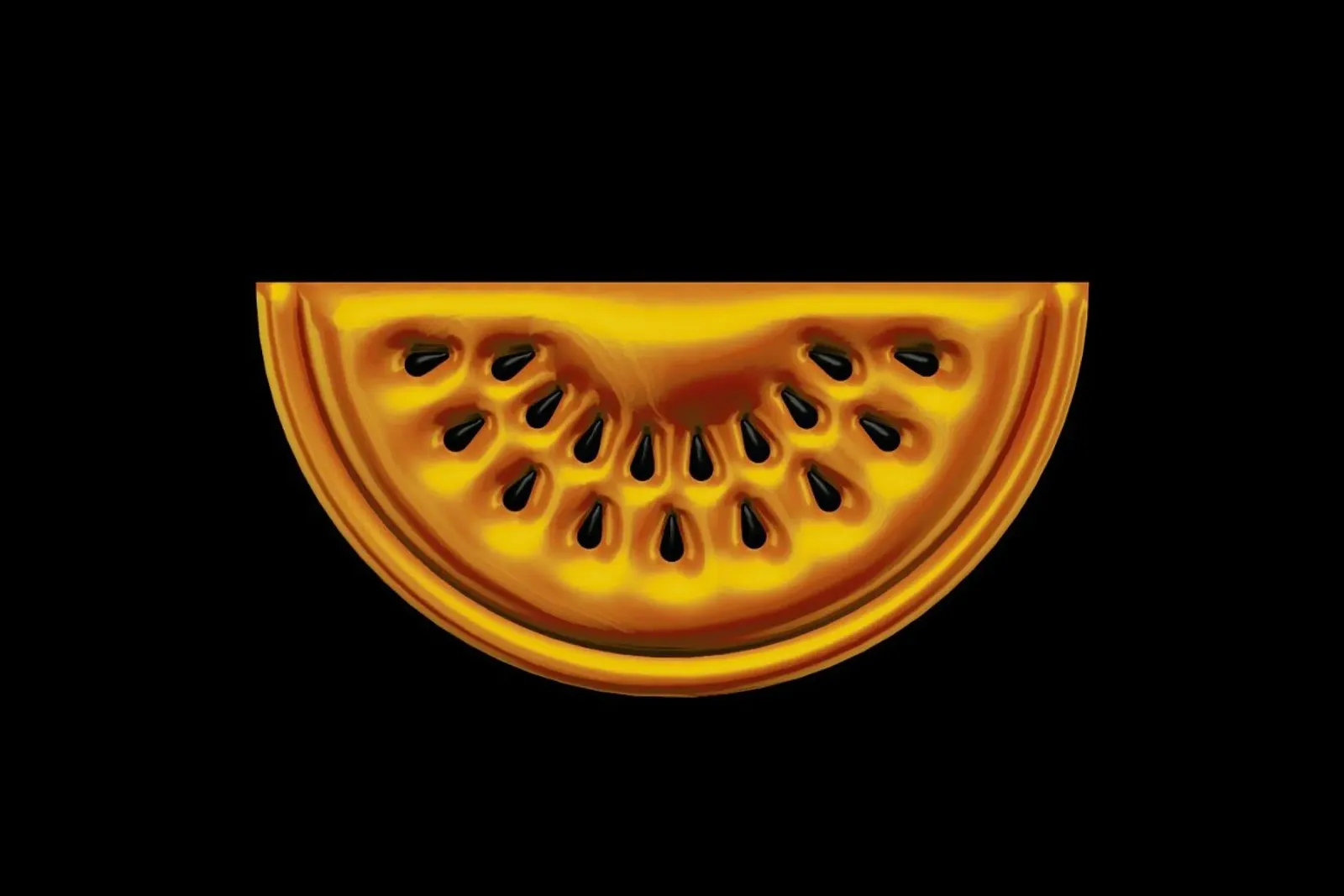 Watermelon poster with aluminum frame by Octavian