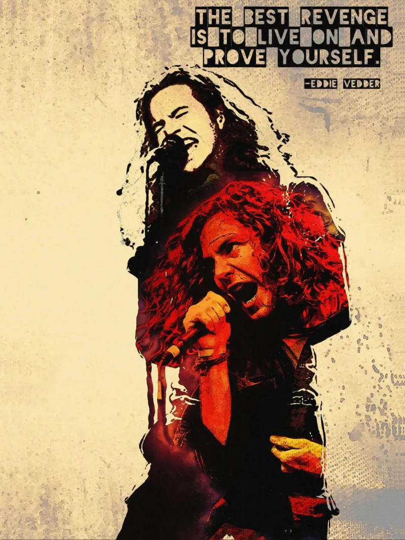 Eddie Vedder Citazione pellicola backlit da Gunawan Rb