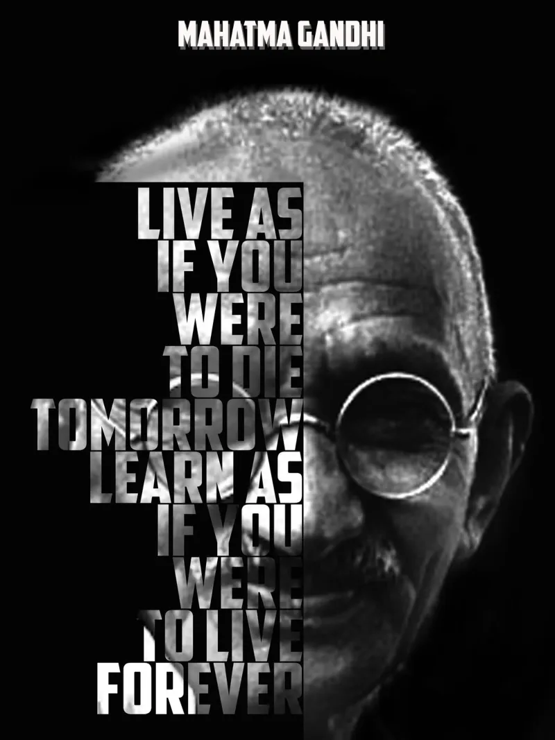 Mahatma Gandhi Citazioni plexiglass da Gunawan Rb