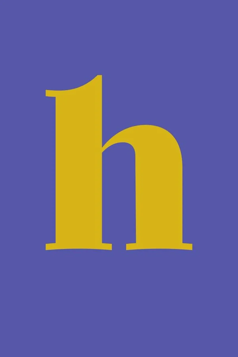 Blue Letter H pellicola backlit da Studio One