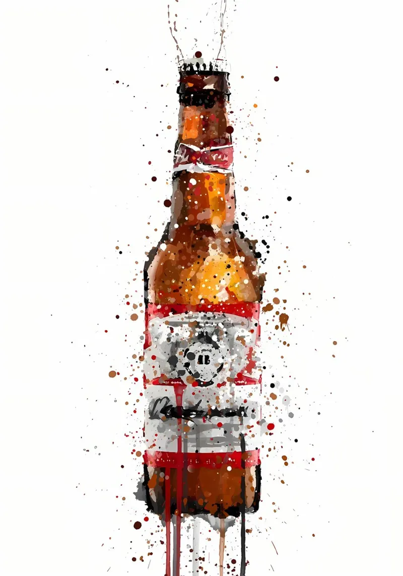 Beer Amber canvas by Coffee shop