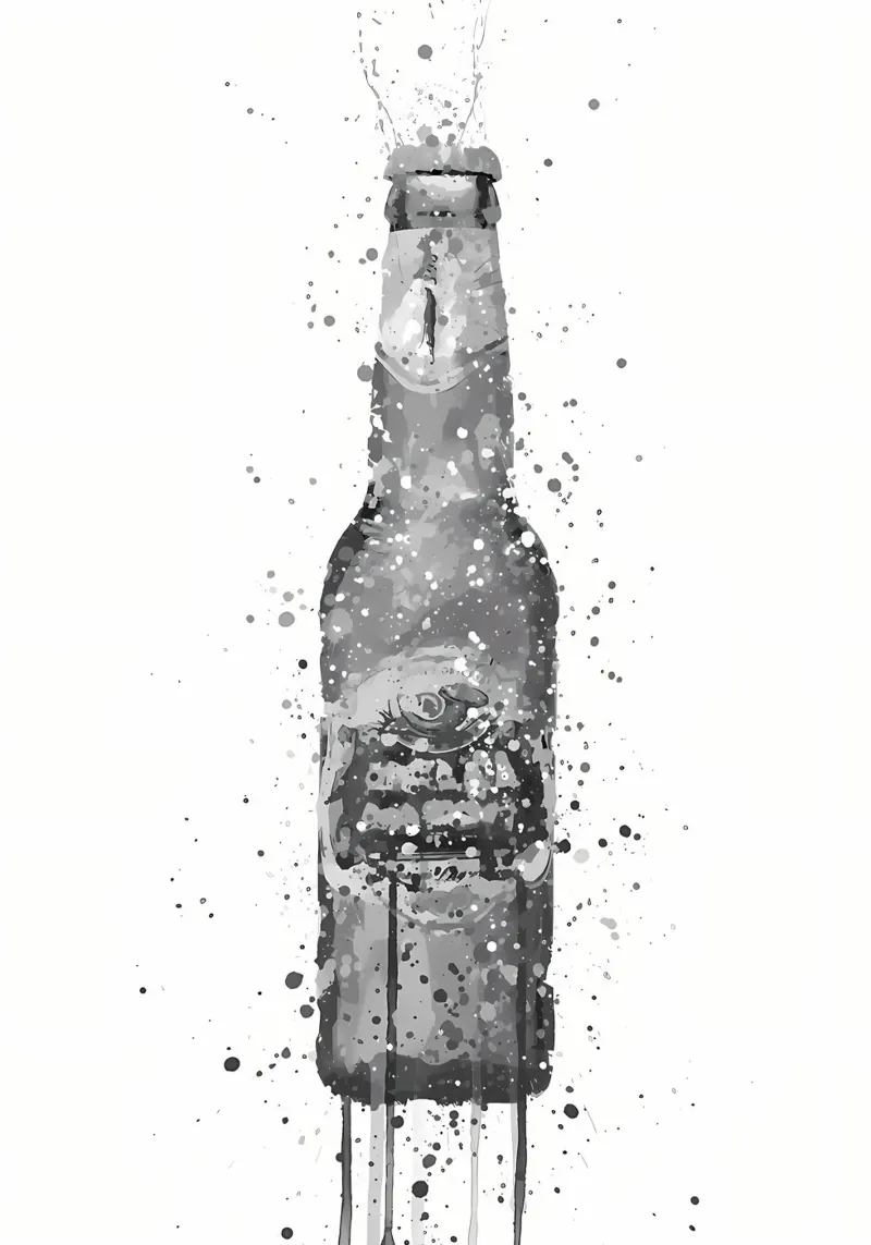 Bottiglia di birra Peridot plexiglass da Coffee shop