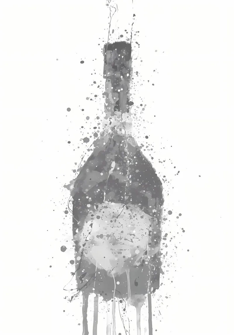 Champagner Grau Rosig Poster von Coffee shop