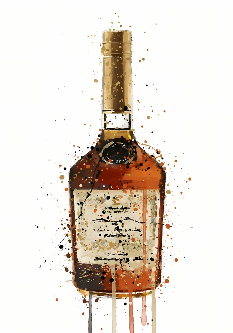 Liquore bruciato al toffee pellicola backlit da Coffee shop