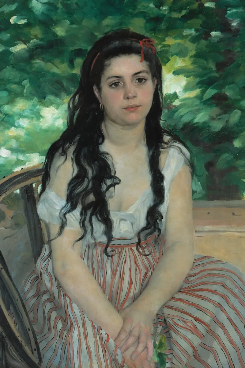 Pierre-Auguste Renoir - In estate - Ragazza gitana poster da Timeless Artworks