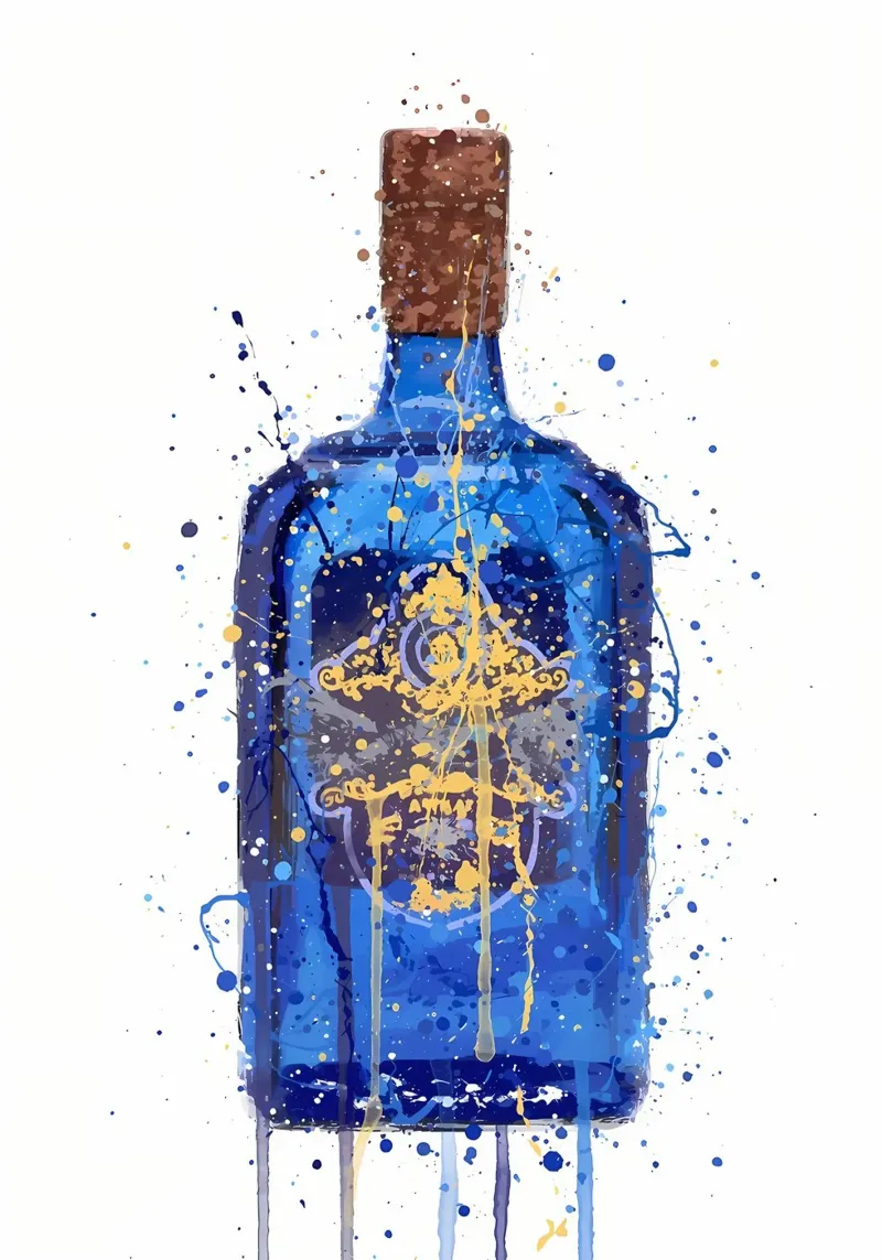 Royal Blue alu-dibond by Coffee shop