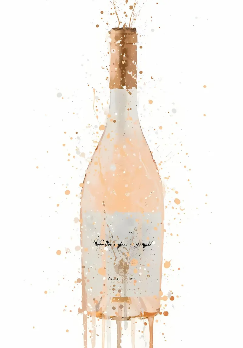 Peach Dream Wine alu-dibond by Coffee shop