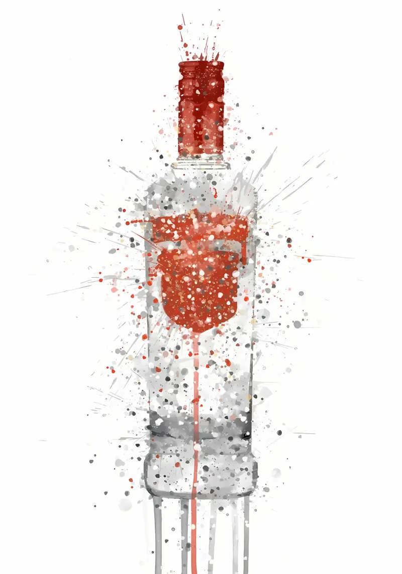 Vodka Smirnoff plexiglas de Coffee shop