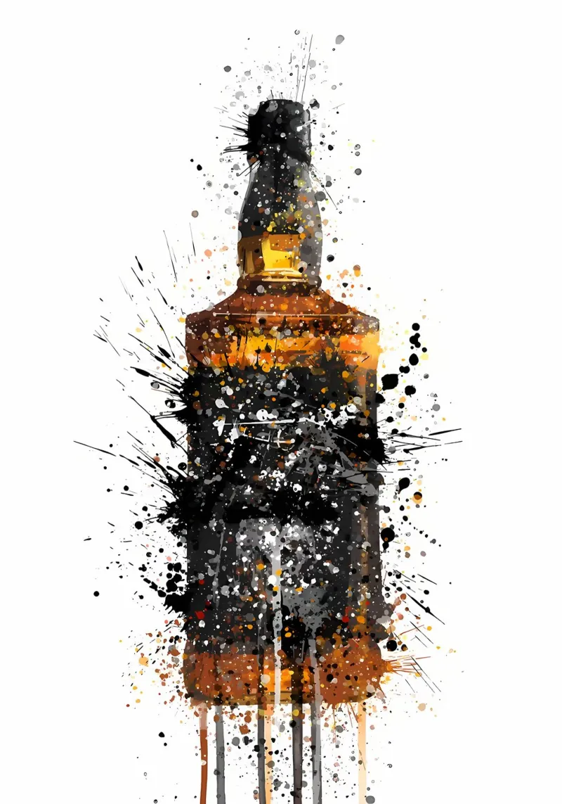 Tennessee whisky poster met kunststof frame van Coffee shop