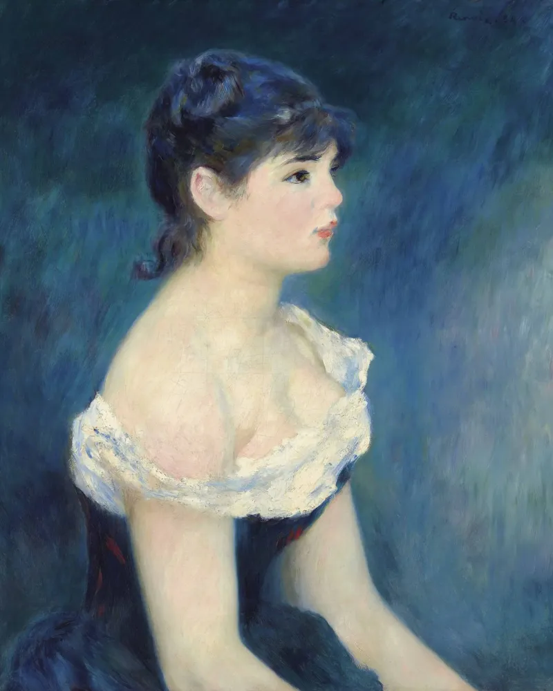 Pierre-Auguste Renoir - Busto di donna di profilo carta hahnemühle da Timeless Artworks